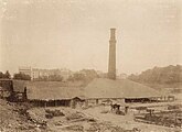 Bislet Teglverk omtrent der Bislett stadion i Oslo ligger i dag, ble revet i 1899. Foto: 1899 /Oslo Museum