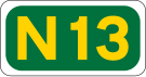 N13 road shield}}