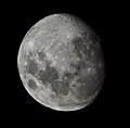 Luna vista desde el hemisferio sur, foto tomada el 25 de noviembre de 2012 a la 1:23 desde Montevideo, Uruguay