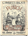 Doyle's design for the cover of Punch showing his monogram of a "dickie bird" perched on the initials 'RD' (lower left)