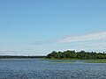 La rivière Caraquet en aval du pont.