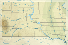 Map showing the location of Newton Hills State Park