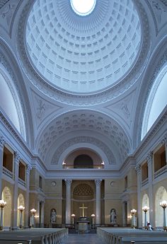 Christiansborg Slotskirke med Bissens engle på pendentiverne [2]