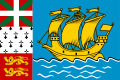 Les couleurs de Saint-Pierre et Miquelon.