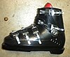 The Lange Swinger, typical of Lange's first all-plastic ski boots