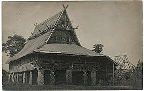 Torogan of the Maranao people, with decorative wing-like awang boat prows (panolong)[190]