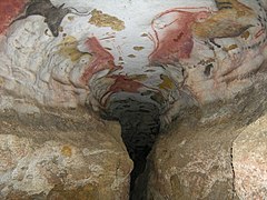 Taureaux sur la rotonde de Lascaux.