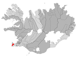 Location of the Municipality of Reykjanesbær