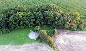 Der Thingplatz in Gulde, Luftaufnahme