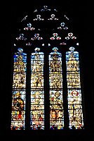 Stained glass from Seville Cathedral, Enrique Alemán, 1479