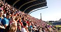 Le stade de la Méditerranée à Béziers où le CSBJ remporte la conférence européenne face au Castres olympique.