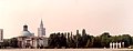 Tomb of the Unknown Soldier (far right) with (from left) Evangelical Church, the Zachęta art gallery, and, in background, Palace of Culture and Science