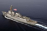 USS Jason Dunham (DDG-109) transits the Arabian Sea 14 March 2013.