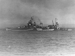 USS Tuscaloosa Iwo Jimalla 1945