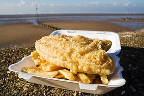 Fish and chips, from c. 1870[45]