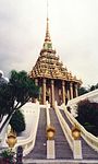 Wat Phra Phutthabat, det viktigaste templet i centrala Thailand.