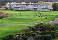 Tee for first hole at The Links at Spanish Bay