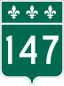 Route 147 marker