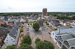 Historic market square, view from St. Peter Church