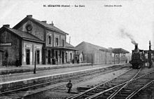 La gare de Sézanne au début du XXe siècle.