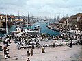 Fish market, Bergen, Norway, c. 1890