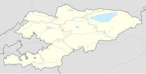 Osh trên bản đồ Kyrgyzstan