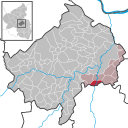 Läget för Hochstätten i Landkreis Bad Kreuznach