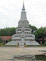 Khmer style stupa within the Royal Palace in Phnom Penh, Cambodia