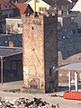 Torturm-Bergfried des Schlosses Wörth am Main, Bayern