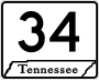 State Route 34 marker