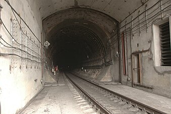 Intérieur du tunnel