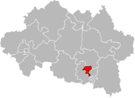 Location of the canton of Vichy-1 in the Allier department.