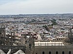 A view from the top of the Giralda Tower facing west