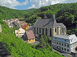 Historické jádro města z hradu