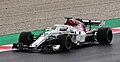 Marcus Ericsson pilotando a Sauber C37 durante os testes em Barcelona.