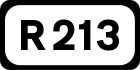 R213 road shield}}