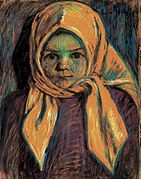 Sárgakendős kislány (« Petite fille au foulard jaune », 1917)