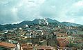 Panorama de Cuglieri, surplombé par la basilique Sainte-Marie-des-Neiges