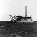 Dredge boat, three miles from the sea, Galveston