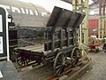 Image 50A replica of a "Little Eaton Tramway" wagon; the tracks are plateways. (from Rail transport)