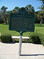 Marker for the state historic park