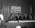 Image 18Disney (left) with his brother Roy O. Disney (right) and then Governor of Florida W. Haydon Burns (center) on November 15, 1965, publicly announcing the creation of Disney World (from Walt Disney)