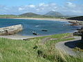 Přístav Carrowmore, v pozadí Croagh Patrick