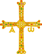 Cruz de la Victoria, the jewelled cross as a pre-heraldic symbol of Kingdom of Asturias