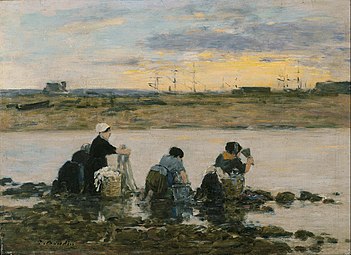 Lavandières au bord d'une rivière, 1880-1885 Musée d'Israël, Jérusalem