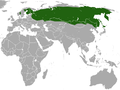 Aire de répartition de la Musaraigne naine