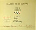 Diploma olimpico dei Giochi della XXIII Olimpiade (1984)