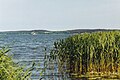 Blick vom westlichen Ufer zur Halbinsel Gnitz