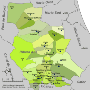 Mapa da comarca.