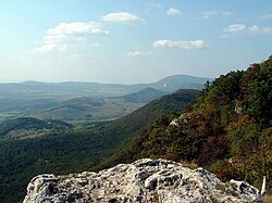 A Pilis a Nagy-Kevély csúcsáról